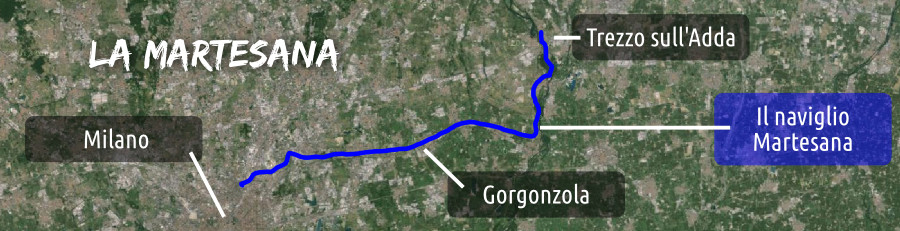 L'immagine satellitare della zona Martesana